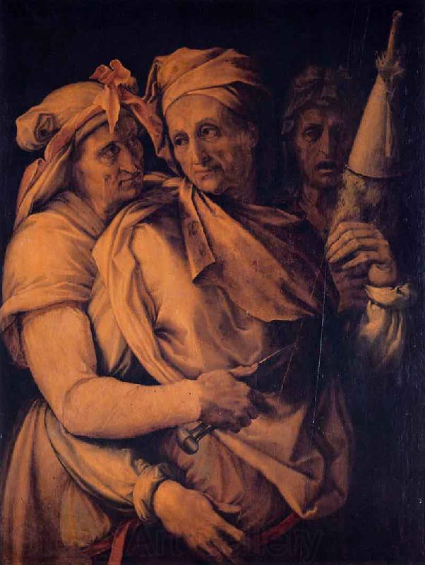 Francesco Salviati The Three Fates Norge oil painting art
